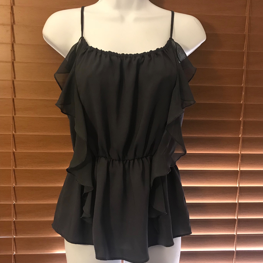 Lauren Conrad Gray Cami Tank Top sz S ~ A146